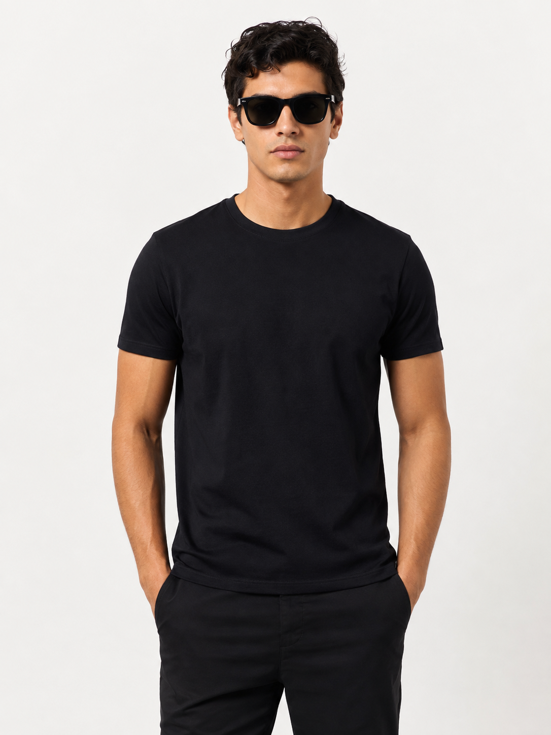 Playera Regular Negra
