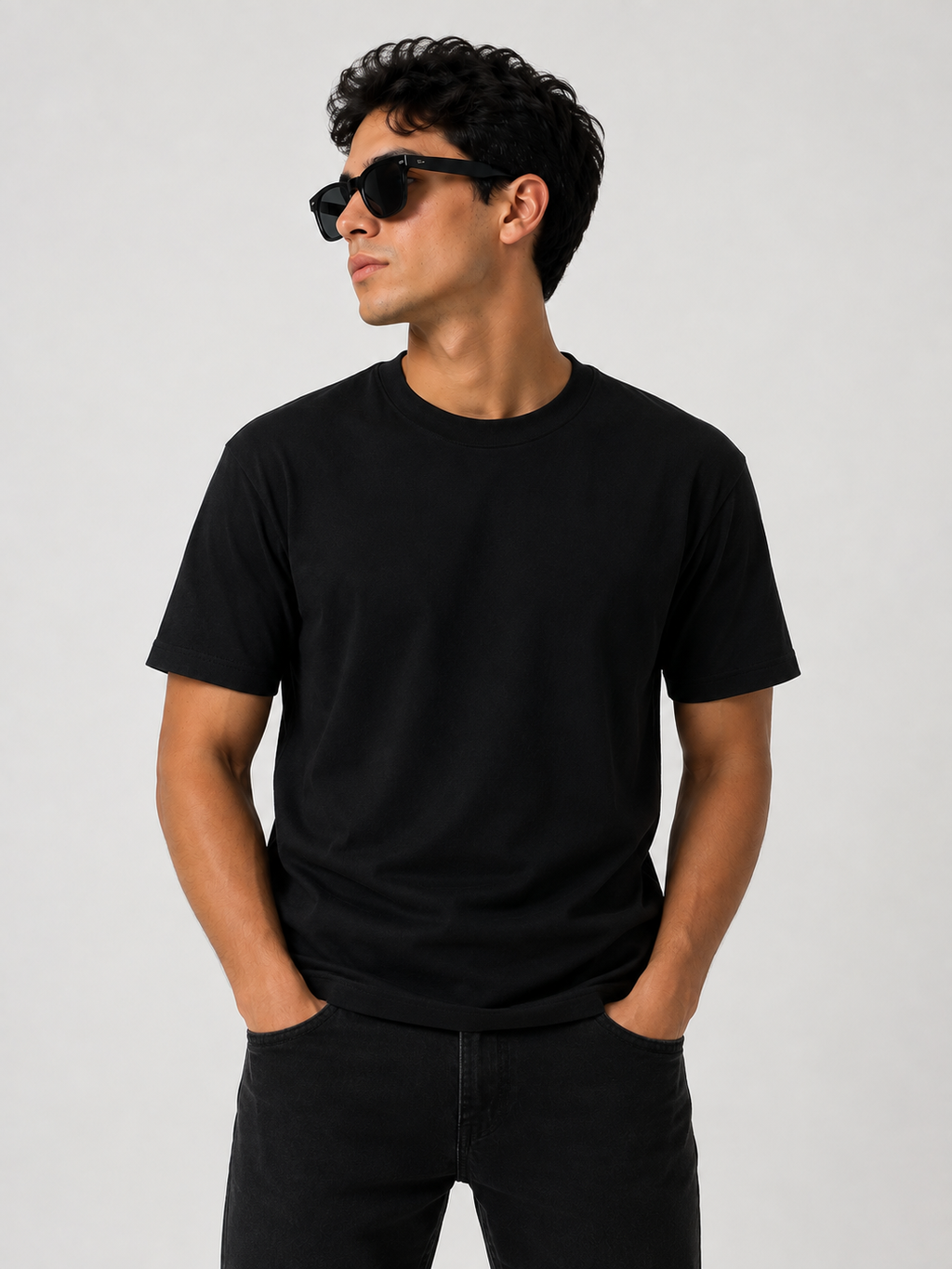 Playera Regular Negra