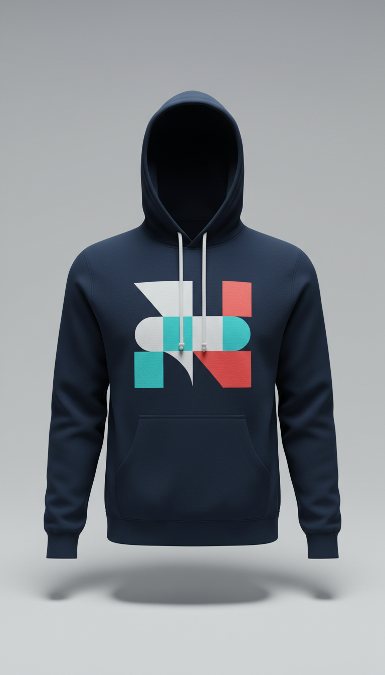 Sudadera con logo azul medianoche