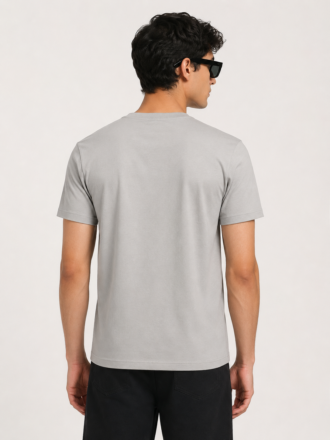 Playera Regular Gris Perla